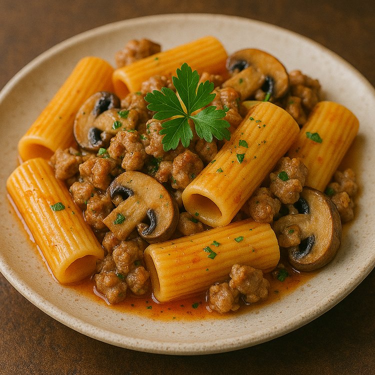 Pasta Salsiccia e Funghi